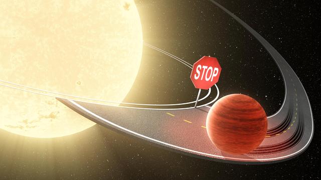 NASA image: On the Road Toward a Star, Planets Halt Their Migration Artist Concept