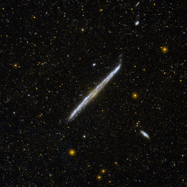 NASA image: Galaxy Pencil-Thin Profile