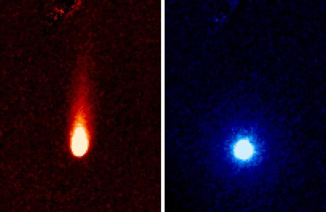 These images from NASA Spitzer Space Telescope of C/2012 S1 Comet ISON were taken on June 13, when ISON was 310 million miles about 500 million kilometers from the sun.