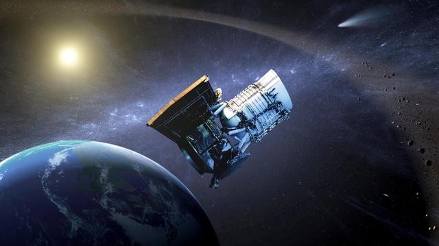 NASA image: NEOWISE: Back to Hunt More Asteroids Artist Concept