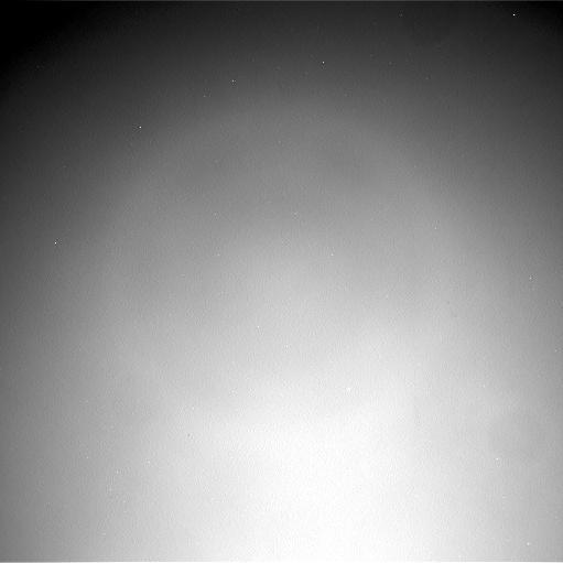 This frame from an animation shows Phobos, the larger of the two moons of Mars, passing overhead, as observed by NASA Mars rover Curiosity, centered straight overhead starting shortly after sunset.