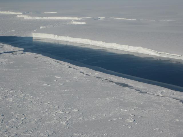 NASA image: Ice Front at Venable Ice Shelf
