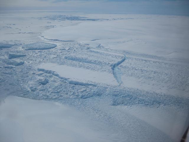 NASA image: Dibble Ice Shelf