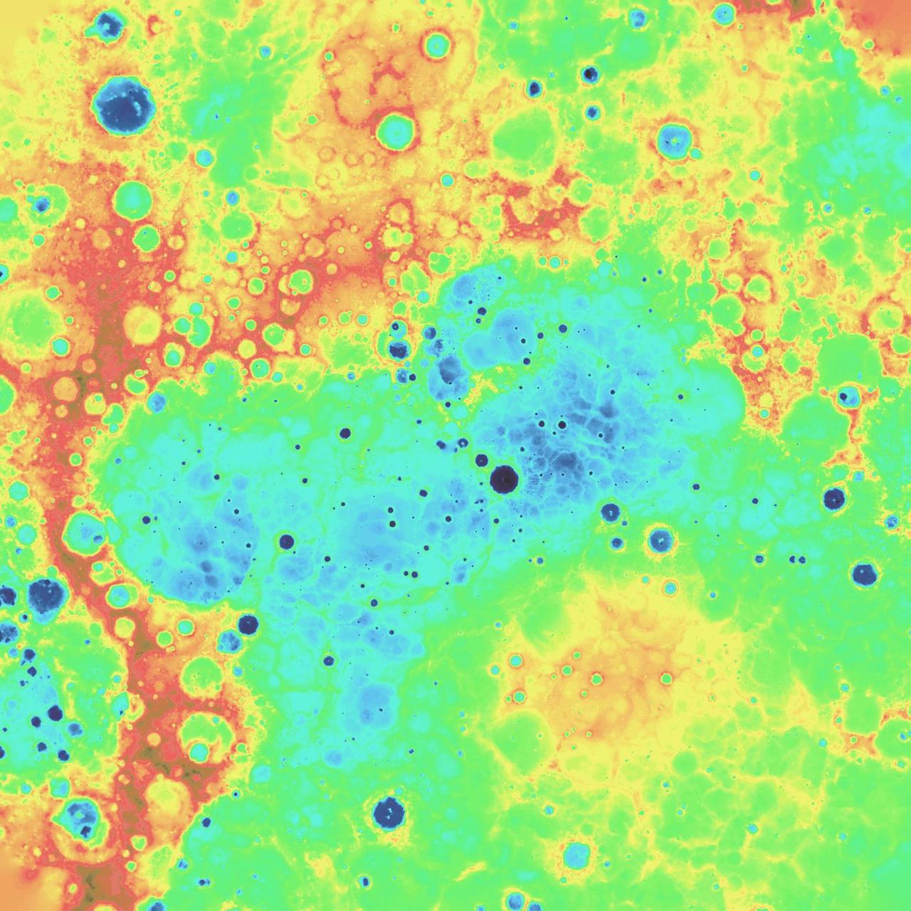 Digital Elevation Model of Mercury Northern Hemisphere