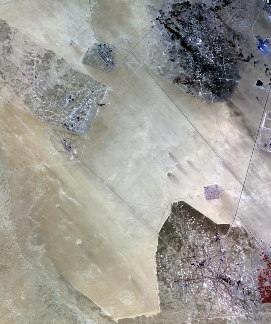 NASA image: Kuwait Oil Fields