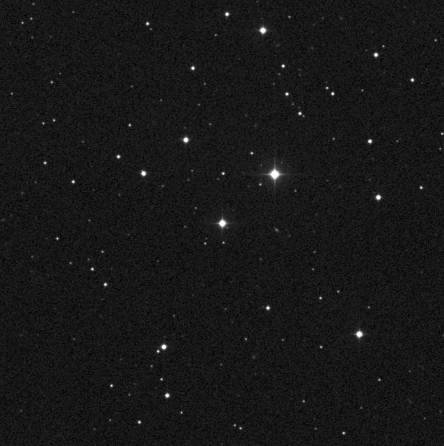 The image taken by the Oschin Schmidt Telescope, shows the star AC +79 3888, also known as Gliese 445. NASA Voyager 1 spacecraft, which is on a trajectory out of our solar system, is headed toward an encounter with AC +79 3888 circled in red.