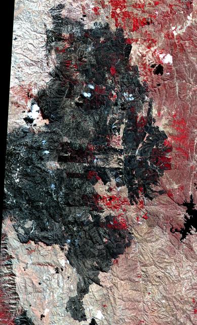 NASA image: NASA Spacecraft Images Destructive Argentine Wildfire