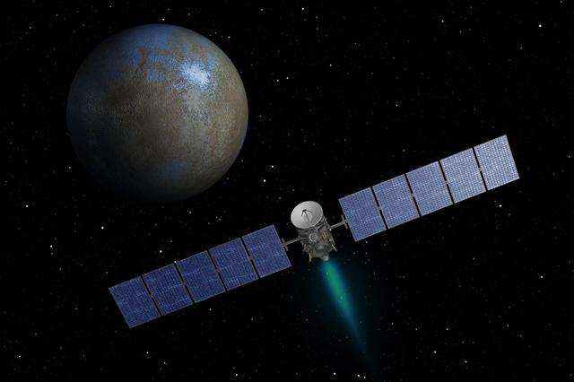 On the Way to Ceres Artist Concept