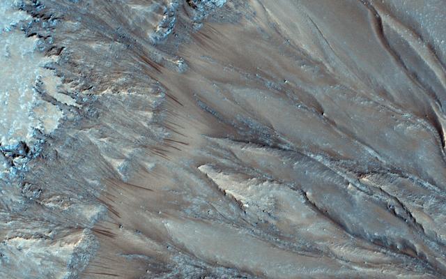 NASA image: Seasonal Flows in Palikir Crater