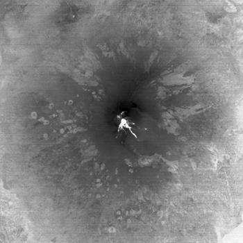 This image acquired by NASA Terra spacecraft is of Mount Etna, on the Italian island of Sicily, Europe most active volcano, where its latest series of eruptions has continued for weeks.