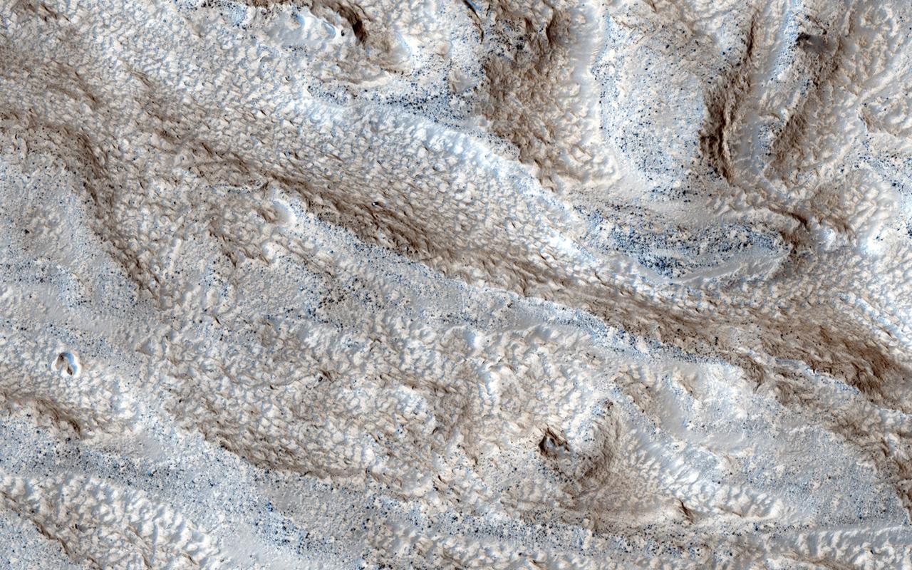 The objective of this observation from NASA Mars Reconnaissance Orbiter is to determine the nature of a group of what appears to be channels that trend in a west-east direction.