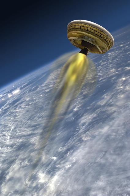 NASA image: LDSD Rocket-powered Test Vehicle