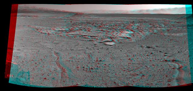 NASA image: Curiosity View From Arrival Point at The Kimberley Waypoint Stereo