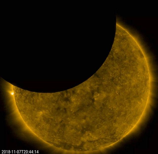 NASA image: SDO Observes a Partial Lunar Eclipse
