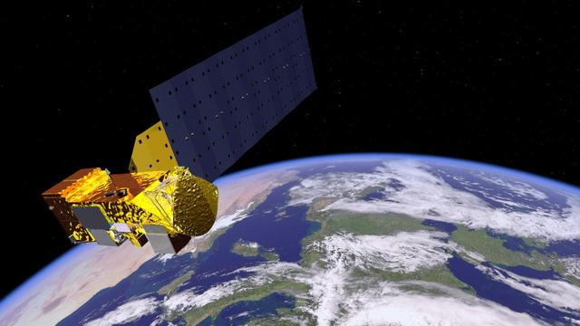 NASA image: Aqua Satellite Orbiting Earth Artist Concept