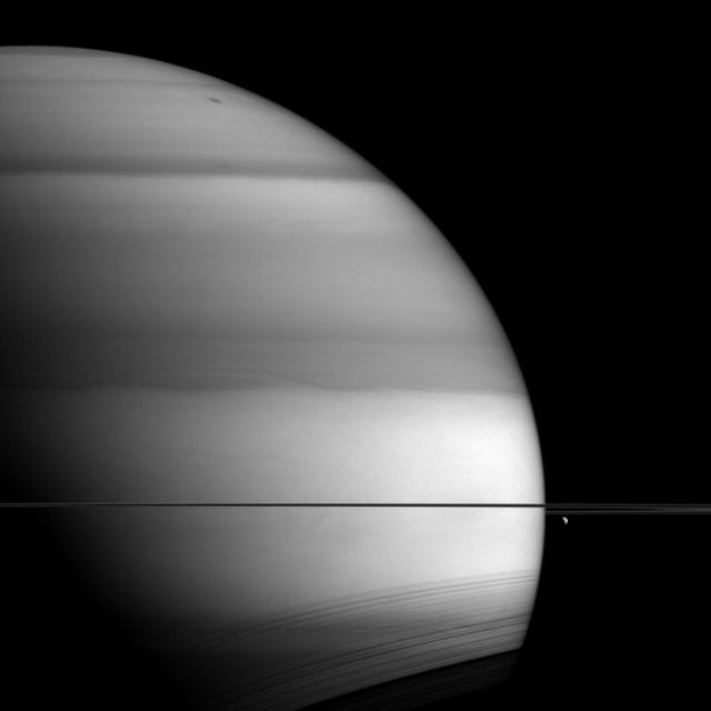 NASA image: Methane Saturn
