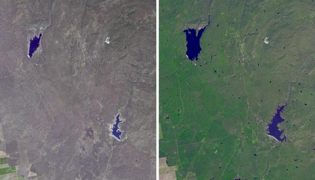 NASA image: Images Show Severity of California Drought