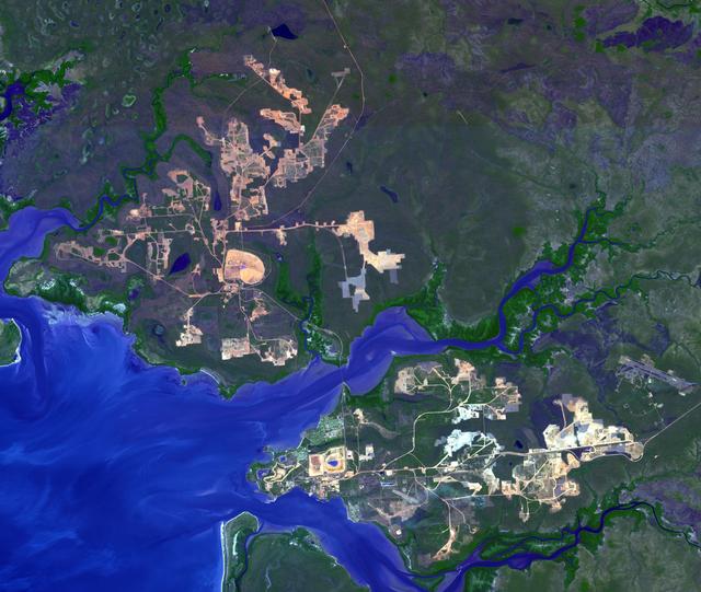 NASA image: Weipa, Queensland, Australia