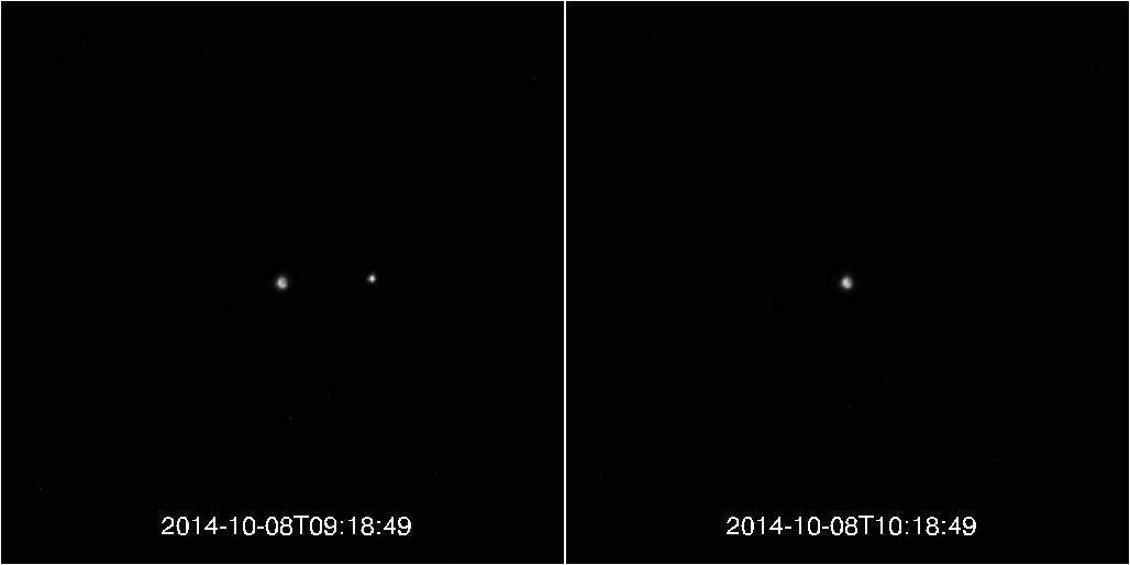 Lunar Eclipse, as Viewed by MESSENGER!