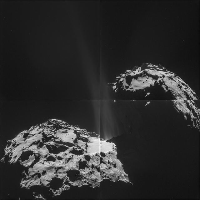 NASA image: Rosetta Comet Fires Its Jets