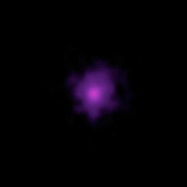 The brightest pulsar detected to date is shown in this frame from an animation that flips back and forth between images captured by NASA NuSTAR. A pulsar is a type of neutron star, the leftover core of a star that exploded in a supernova.