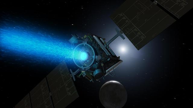 NASA image: Dawn Blue Glow Artist Concept