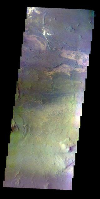 NASA image: Melas Chasma - False Color