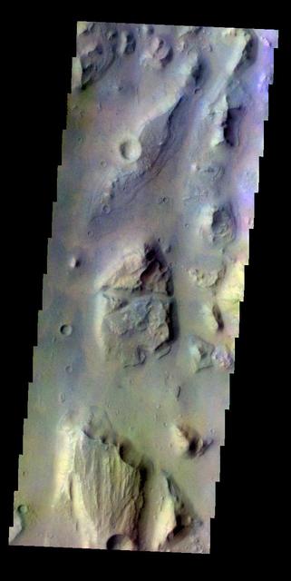 NASA image: Eos Chasma - False Color
