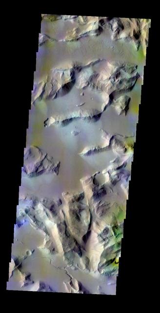 NASA image: Sulci Gordii - False Color