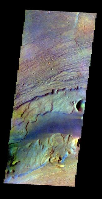 NASA image: Kasei Valles - False Color