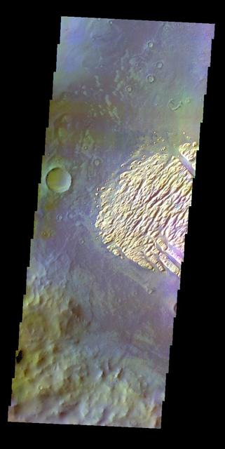 NASA image: Pollack Crater - False Color