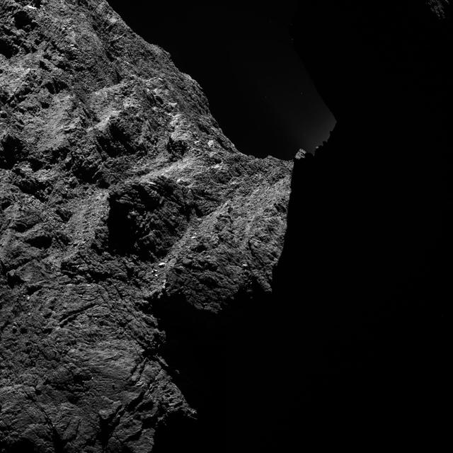 NASA image: Dark Side of Comet 67P/Churyumov-Gerasimenko