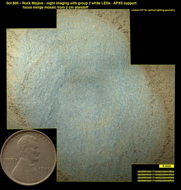 NASA image: Crystals May Have Formed in Drying Martian Lake