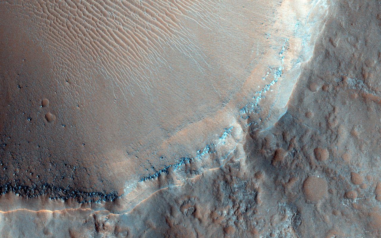 This image from NASA Mars Reconnaissance Orbiter shows Morava Valles, a small outflow channel in the Margaritifer Sinus region of Mars.