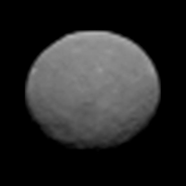 This frame from an animation of the dwarf planet Ceres was made by combining images taken by the Dawn spacecraft on January 25, 2015. These images of Ceres, and they represent the highest-resolution views to date of the dwarf planet.  http://photojournal.jpl.nasa.gov/catalog/PIA19171