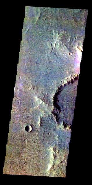 Muller Crater - False Color