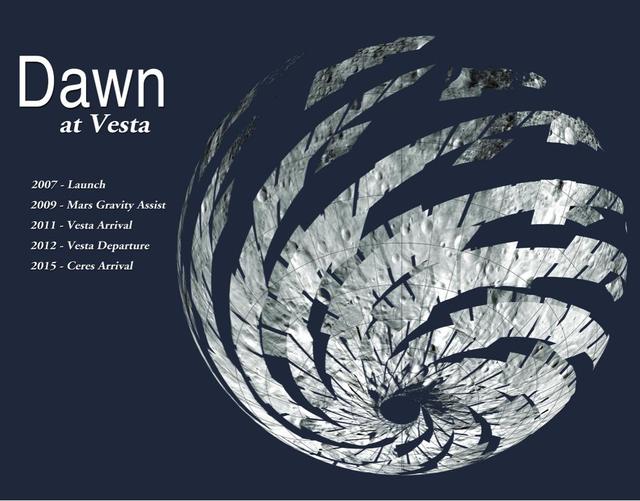NASA image: Dawn 2013-2015 Double-sided Mission Events Calendar