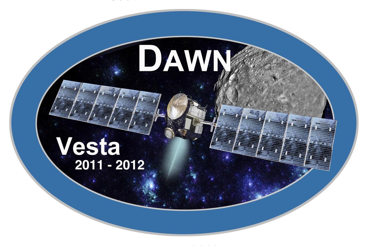 Dawn mission Vesta Logo, part of NASA Dawn Mission Art series.  http://photojournal.jpl.nasa.gov/catalog/PIA19372