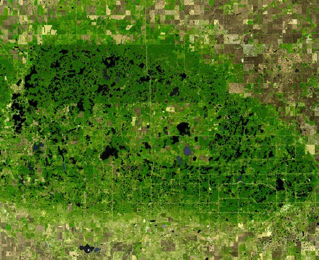 NASA image: Turtle Mtns., ND