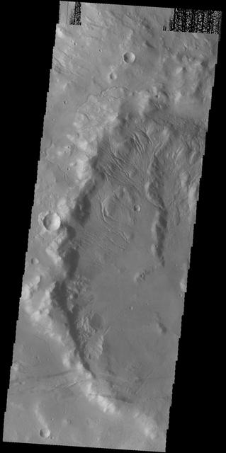 NASA image: Crater Rim Gullies
