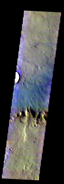 Flaugergues Crater - False Color