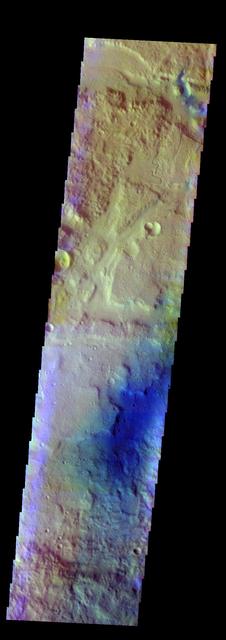 NASA image: Terra Cimmeria - False Color