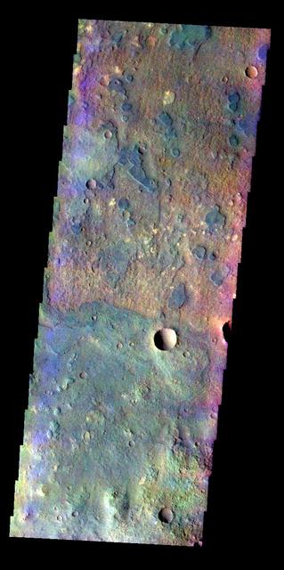Huygens Crater - False Color