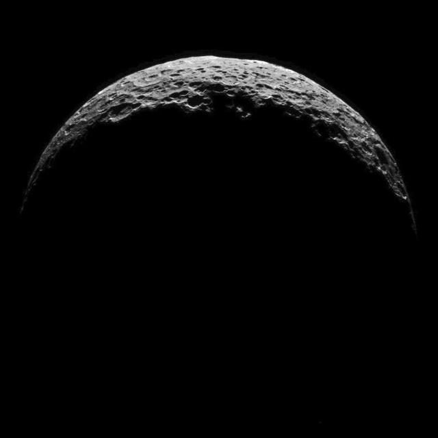 This image of Ceres is part of a sequence taken by NASA Dawn spacecraft on April 29, 2015, from a distance of 8,400 miles 13,600 kilometers.  http://photojournal.jpl.nasa.gov/catalog/PIA19549