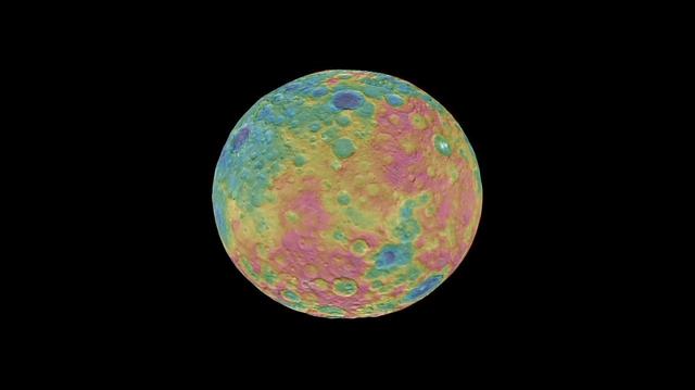 NASA image: Ceres Topographic Globe Animation