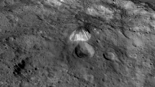 NASA image: Tall Mountain: Enhanced View