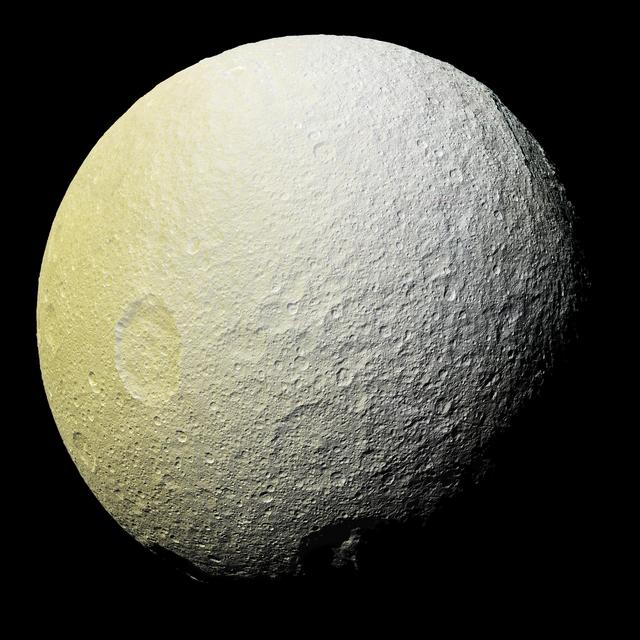 NASA image: The Colors of Tethys I