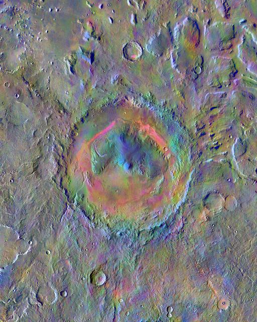 NASA image: Gale Crater Surface Materials