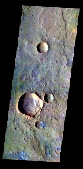 NASA image: Terra Cimmeria - False Color