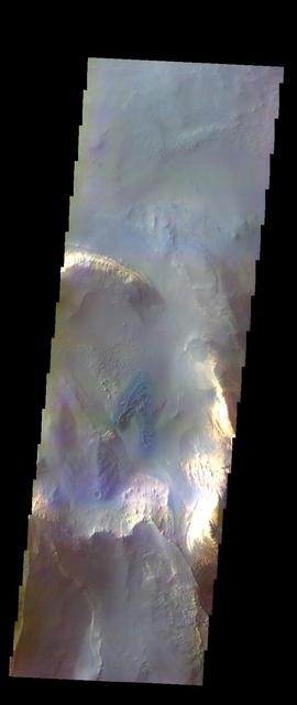 NASA image: Melas Chasma - False Color